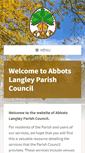 Mobile Screenshot of abbotslangley-pc.gov.uk